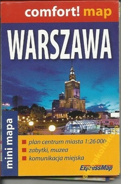 WARSZAWA MINI MAPA PLASTIK