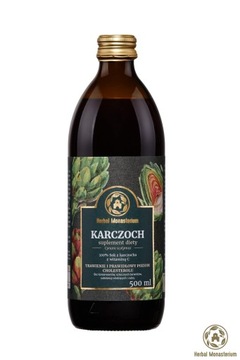 Naturalny sok z karczocha 500ml Herbal Monasterium