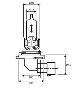 OSRAM HB3 ОРИГИНАЛЬНЫЙ СТАНДАРТ 12 В 60 Вт 9005 P20d