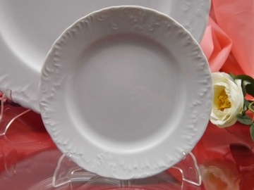 0001 TALERZ PŁYTKI 26cm ROCOCO ĆMIELÓW PORCELANA
