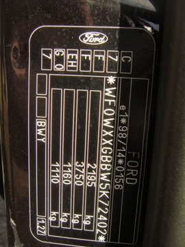 DVEŘE KOMPLETNÍ FORD MONDEO MK3 ČERNÉ LAK GO