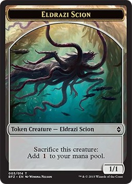 MTG 5x Eldrazi Scion Token