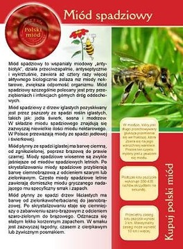 Broszurka informacyjna - Miód spadziowy (20szt) U3