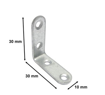 KĄTOWNIK MONTAŻOWY ŁĄCZNIK 30x30x10 kpl 10 sztuk