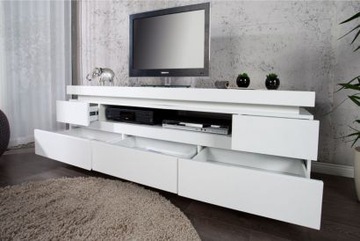 Infinity Szafka pod TV Lakier Wysoki Połysk+LED