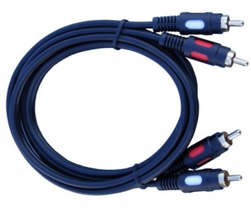 Kabel RCA ( cinch ) 2 wtyki / 2xwt 3m łezka (1497)