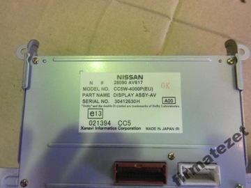 NISSAN PRIME P12 DISPLEJ 28090-AV617