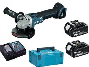 Szlifierka 18V Makita DGA513RTJ 5,0Ah + Regulacja