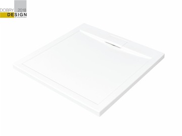POLSKI BRODZIK SLIM 80x80 cm POKRYWA SYFON