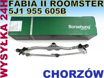 МЕХАНИЗМ СТЕКЛООЧИСТИТЕЛЯ SKODA FABIA II 5J1955605B