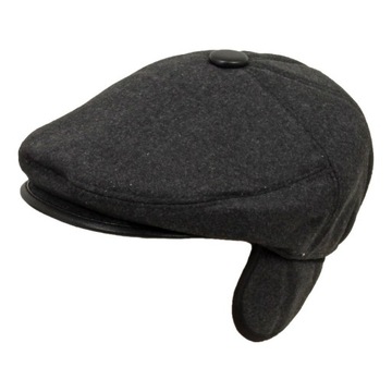CZAPKA KASZKIET MĘSKI Z NAUSZNIKAMI K92F ROZ.58