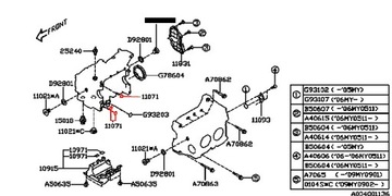 ПРОКЛАДКА КОМНАТЫ ВКЛ. БЛОК SUBARU IMPREZA Subaru OE 10991AA001 Кольцо уплотнительное