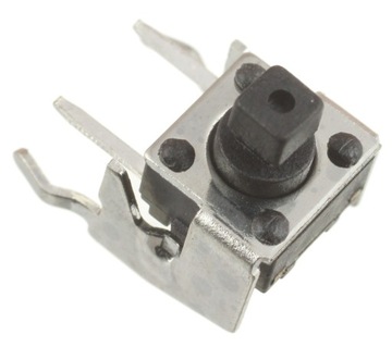 Mikroprzycisk THT P083 6x6x7.5 czarny