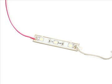 Moduł 3 LED 12V biały zimny IP65 13x74mm taśma