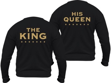Bluza KING QUEEN bluzy dla zakochanych PAR kpl. L