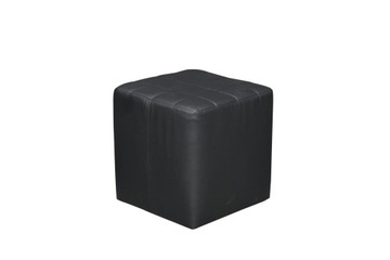 Pufa Sakwa Kwadrat 43x43x43 Czarna Czarny SINGLE