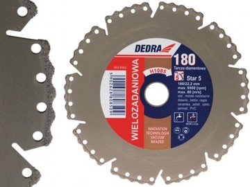 DEDRA Tarcza VacuumBraze 125mm wielozadaniowa