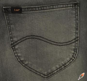 LEE spodnie GREY skinny jeans SCARLETT ZIP W24 L31