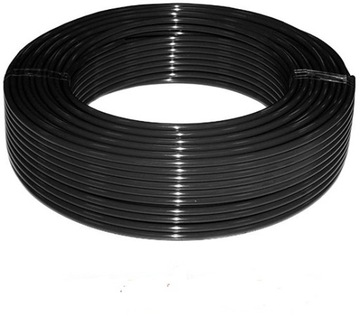 PRZEWÓD 6x4 WĄŻ POLIURETAN PU 6/4mm CZARNY - 5mb