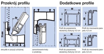 OKNO GOSPODARCZE PLUS INWENTARSKIE BRĄZOWE 100x70