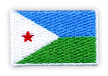 Naszywka Dżibuti - Flaga, Djibouti