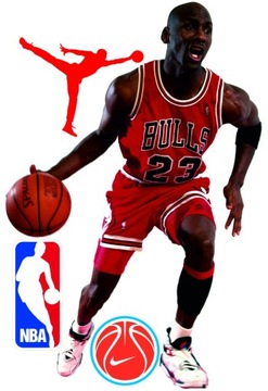 MICHAEL JORDAN NBA naklejka ścienna 100 cm !!!