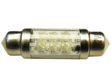żarówka 36mm 6 LED 10x36 rurkowa KOLORY jakość 12V