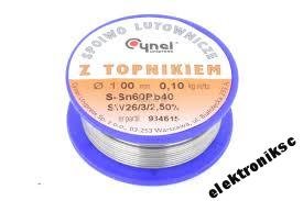 CYNA Z TOPNIKIEM 2,5 mm 0,1kg CYNEL TINOL 00216