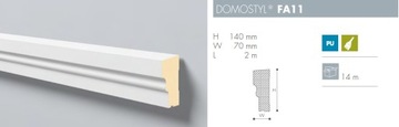 PROFIL PARAPETOWY DOMOSTYL FA11 Light 140 x 70 mm