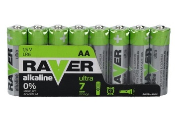 Bateria alkaliczna Raver Ultra Alkaline AA (LR6) folia 8