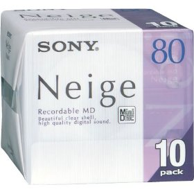 MD Mini Disc NEIGE SONY MD80 80min Wa-wa RAD-WIK