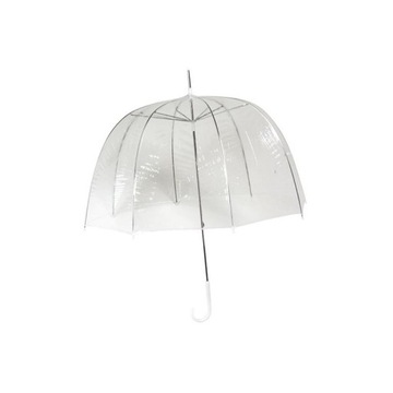Głęboka przezroczysta parasolka damska, parasolki