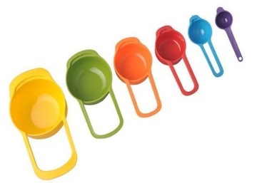 6x КУХОННЫЕ МЕРНЫЕ КРУЖКИ МЕРНЫЕ ЛОЖКИ