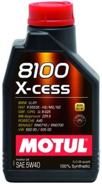 OLEJ MOTUL 8100 5W40 X-CESS 1L 5W-40 SYNTETYCZNY