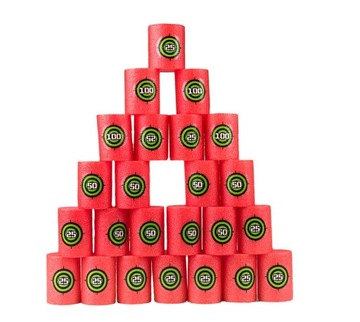 DODATKI DO NERF - PIANKOWE CELE 24 SZT SNAJPER SET