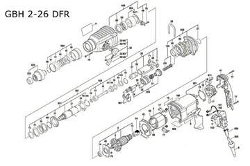 Цилиндр и поршень Bosch GBH 2-24 D, GBH 2-26 DRE, GBH 2-26 DFR