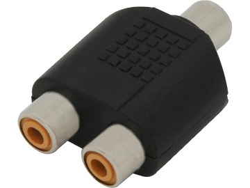 Adapter gniazdo RCA ( cinch ) /2 gniazda RCA(0592)