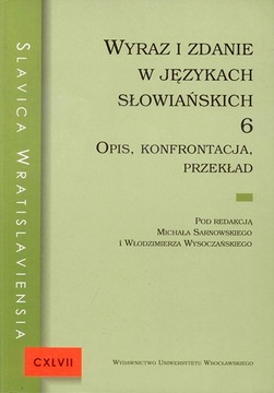 WYRAZ I ZDANIE W JĘZYKACH SŁOWIAŃSKICH