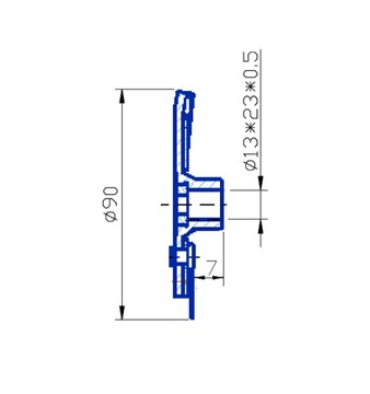 2305005 TARCZA SPRĘŻARKI KLIMATYZACJI CALSONIC CSE613 BMW E90 E91 E92