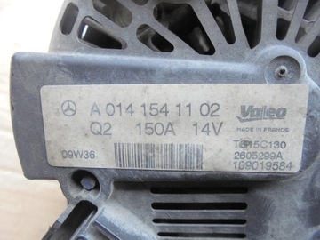 ALTERNÁTOR MERCEDES W207 W212 2.2CDI A0141541102