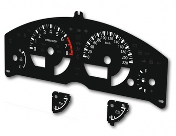 NISSAN PATHFINDER FRONTIER NÁHRADA MPH/KM/H