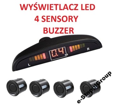 CZUJNIKI COFANIA PARKOWANIA LED + BUZZER 4 SENSORY