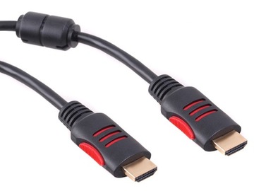 KABEL HDMI PRZEWÓD 1.4 GOLD 4K 3D FullHD FILTRY 5M