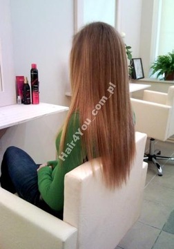 WŁOSY NATURALNE PASEMKA 50CM 100szt REMY +RINGI