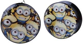 AKRYLOWY TUNEL PLUG GWINT WEW. 8 mm MinionKI