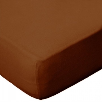 Prześcieradło JERSEY dżersej 60x120 wz. brązowy
