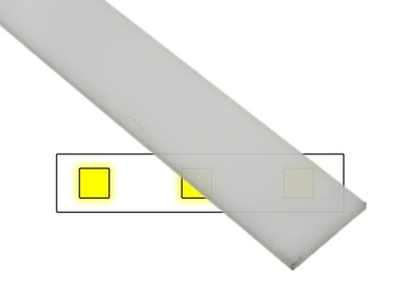 PLCM KLOSZ MLECZNY PROFIL SLIM BACK LED 1M ŚWIDNIK