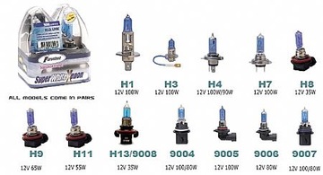 H1 55W FARENHEIT СУПЕР БЕЛЫЕ КСЕНОНОВЫЕ ЛАМПЫ 5000K