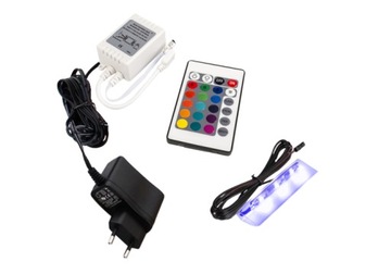 Oświetlenie LED RGB do półek szklanych 1 pkt.