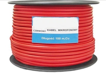 Przewód kabel mikrofonowy STEREO red 10m (2063)